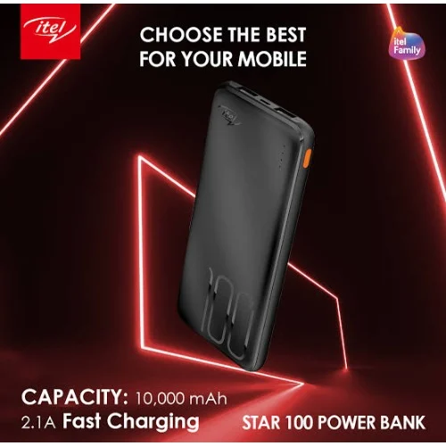 Itel Star 100 10000mAh Power Bank - Image 2