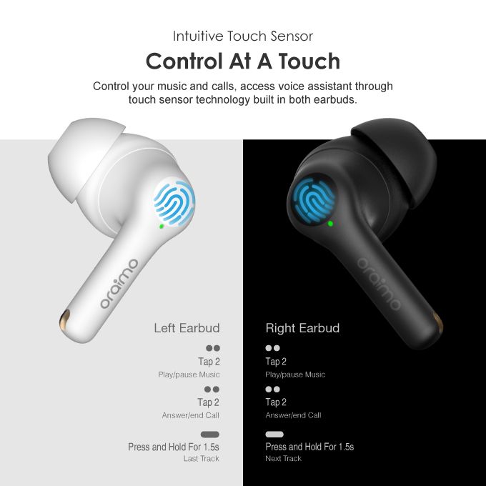 Oraimo FreePods 3 ENC Wireless Earbuds - Image 4
