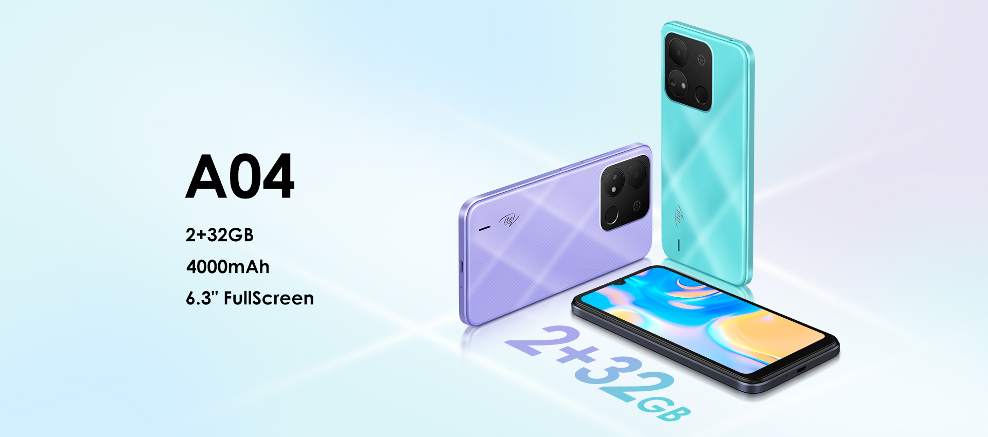 ITEL A04 6.3" - 32GB ROM - 2GB RAM_