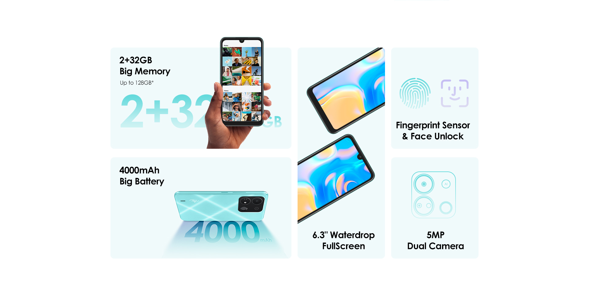 ITEL A04 6.3" - 32GB ROM - 2GB RAM_1