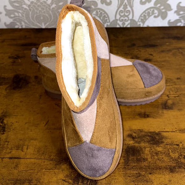 Ankle-high winter slippers
