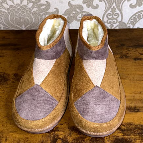 Ankle-high winter slippers