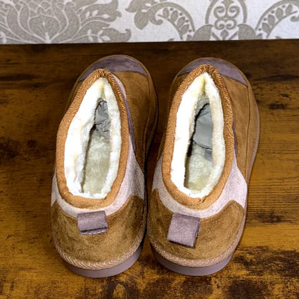 Ankle-high winter slippers