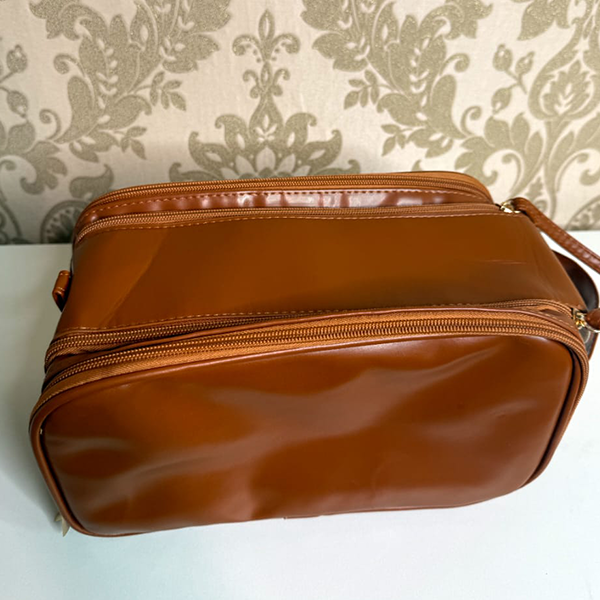 Brown leather bag