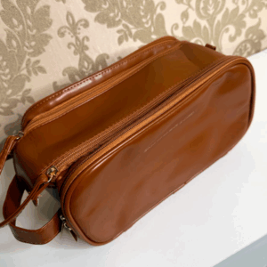 Brown leather bag