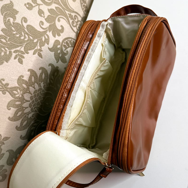 Brown leather bag