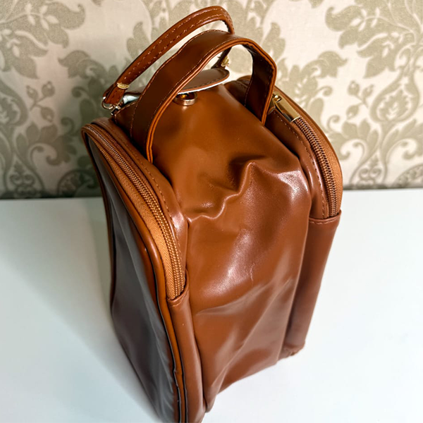 Brown leather bag