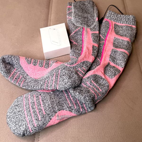 fast-warming heated socks