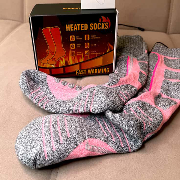 fast-warming heated socks