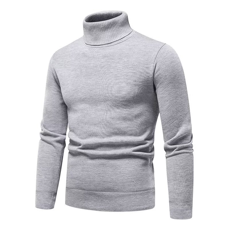 Premium Men’s Burgundy Roll Neck Sweater – Stylish Autumn Winter Knitwear - Image 3