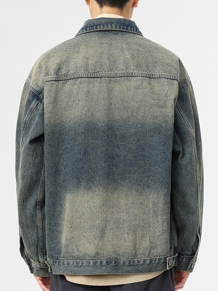 Premium Men’s Denim Workwear Jacket – Stylish Large Size Spring Autumn Casual Jacket - Image 4