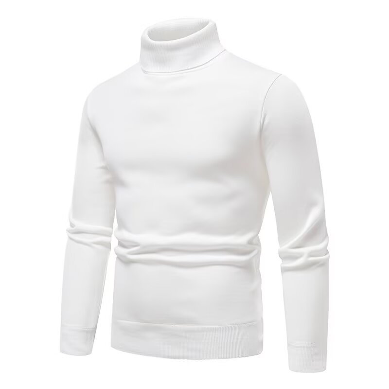 Premium Men’s Burgundy Roll Neck Sweater – Stylish Autumn Winter Knitwear - Image 2