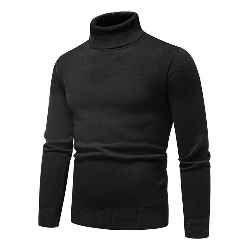 Premium Men’s Burgundy Roll Neck Sweater – Stylish Autumn Winter Knitwear - Image 4