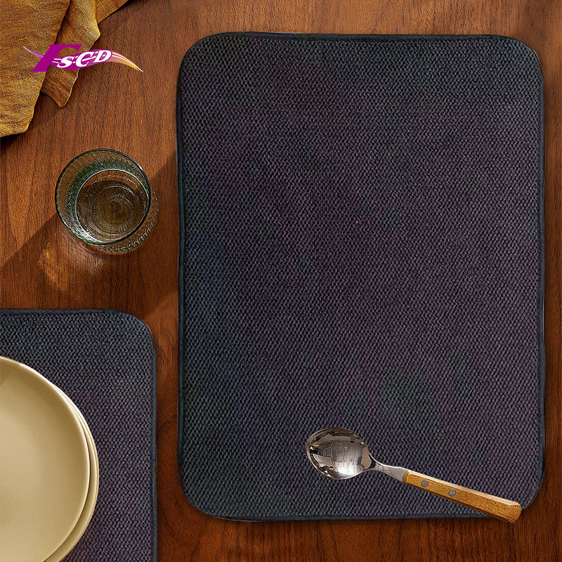 Smart 1-Piece Kitchen Drying Mat – Absorbent Heat-Resistant Countertop & Dining Table Pad