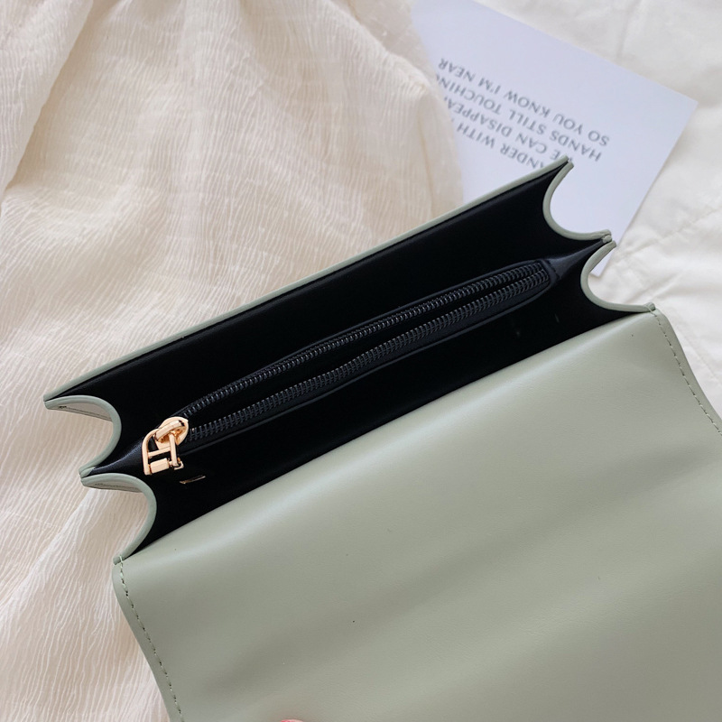 Hong Kong style bags women's 2024 autumn and winter New Korean casual elegant women's bag cotton and linen stitching chain shoulder messenger bag - Image 2