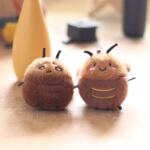 Adorable Cute Cockroach Plush Keychain – Kawaii Bag Charm Pendant