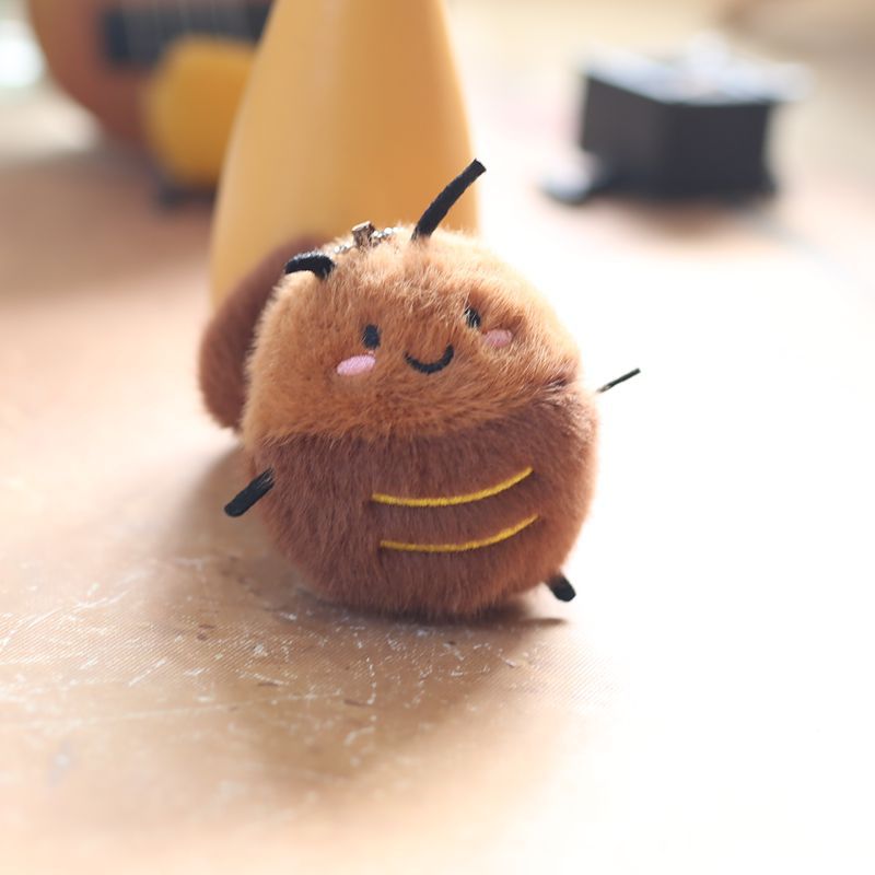 Adorable Cute Cockroach Plush Keychain – Kawaii Bag Charm Pendant - Image 5