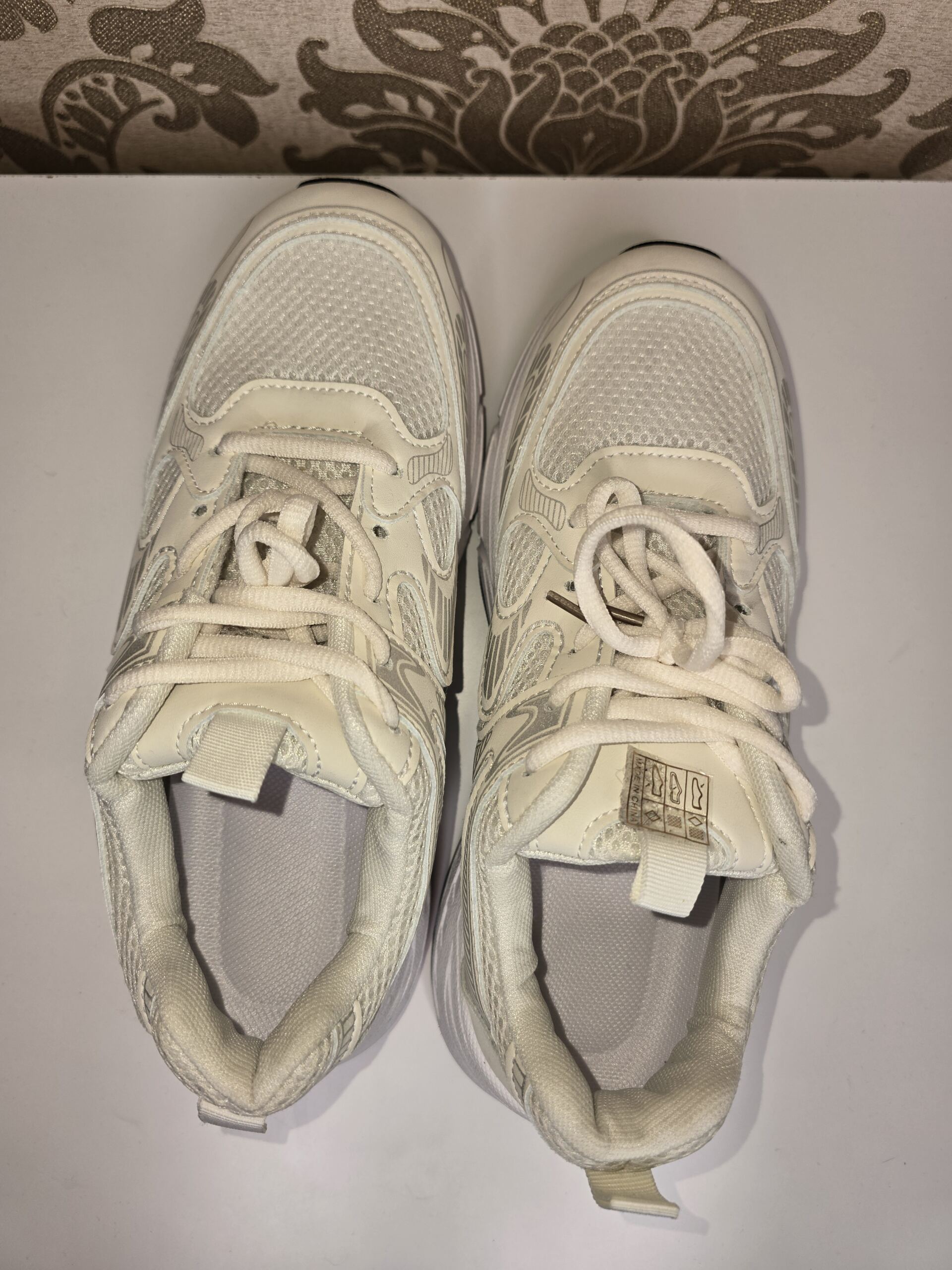 Stylish Women’s Cream Chunky Trainers – Size 40 Breathable Sport Sneakers - Image 2