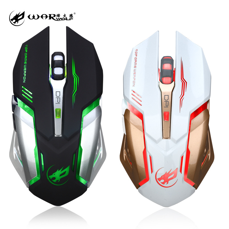 Fenghuolang Wireless Silent Gaming Mouse 2.4 G White for Laptop Office - Image 5