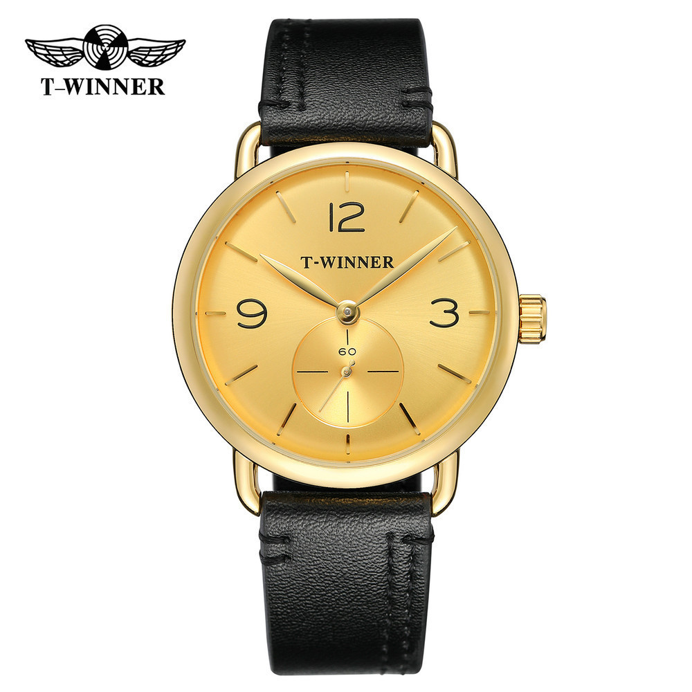 TWINNER 276G Men's Mechanical Leather Watch
