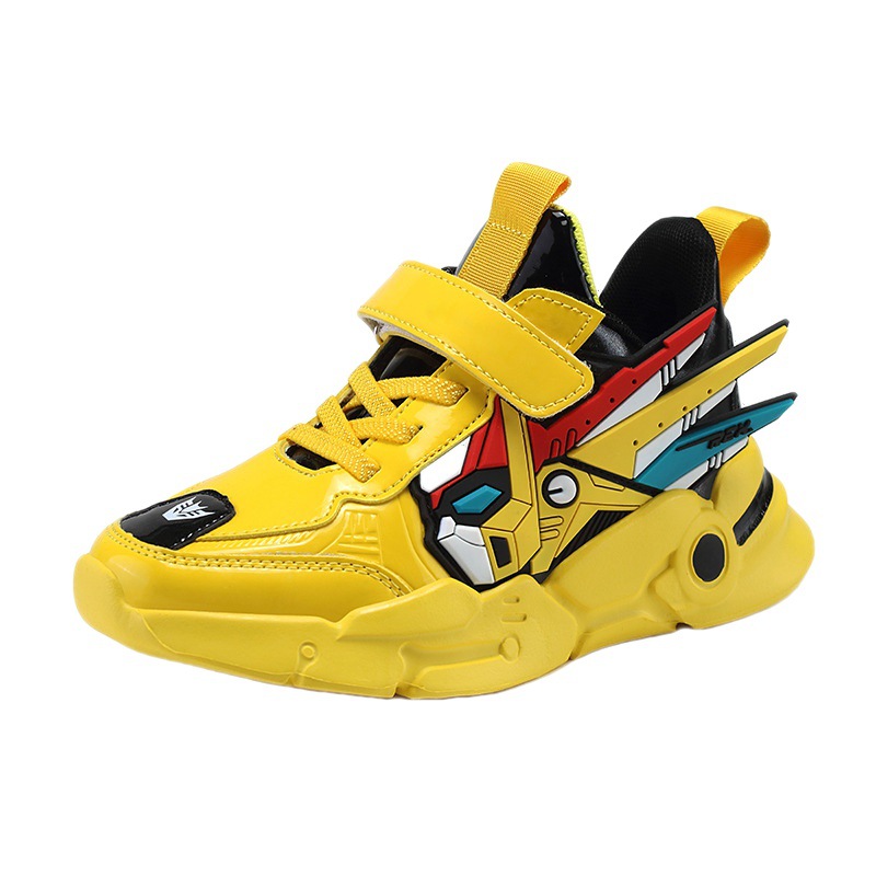 Boys Running Sneakers Leather Surface 815 Yellow Casual Shoes - Image 5