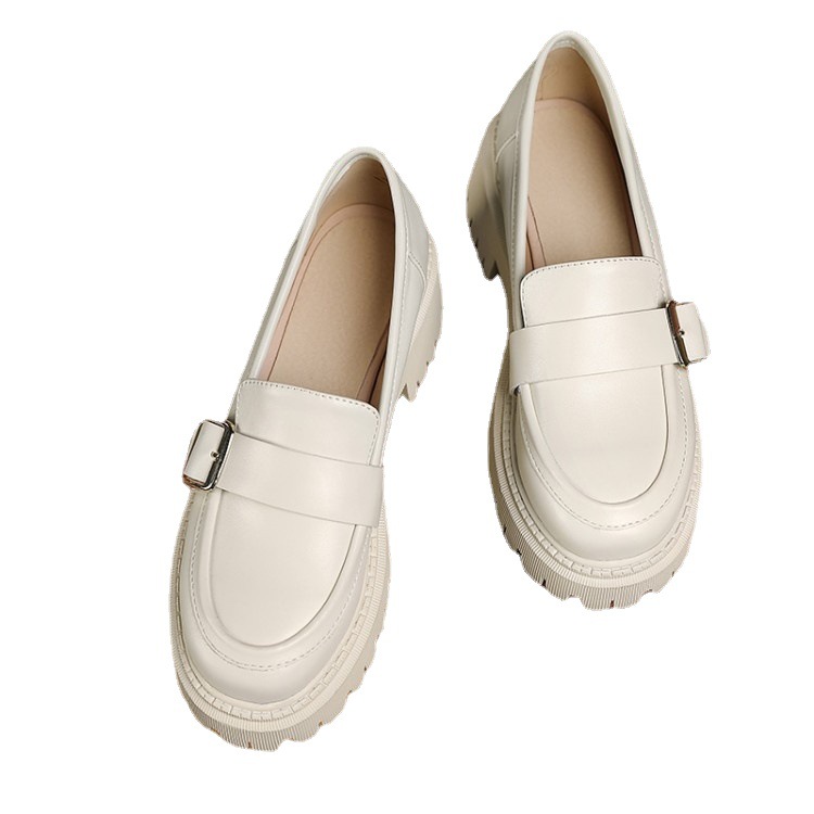 Elegant Thick-Soled British Style Loafers - Image 5