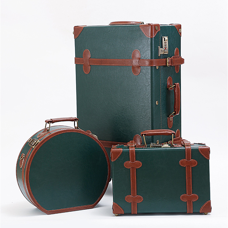 Luggage trolley case British classic retro luggage universal wheel large capacity password suitcase child and mother luggage case - Image 3