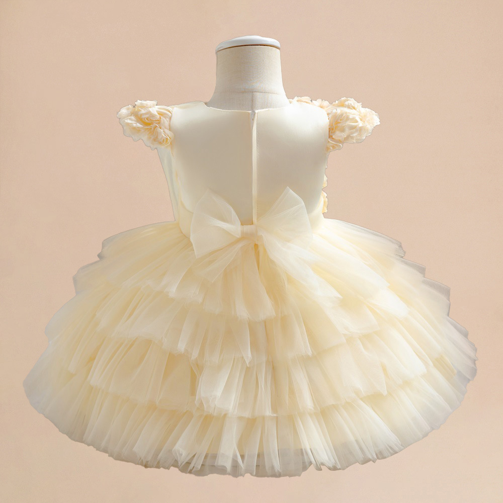 Elegant Girls Puffy Princess Birthday Party Dress - Image 2