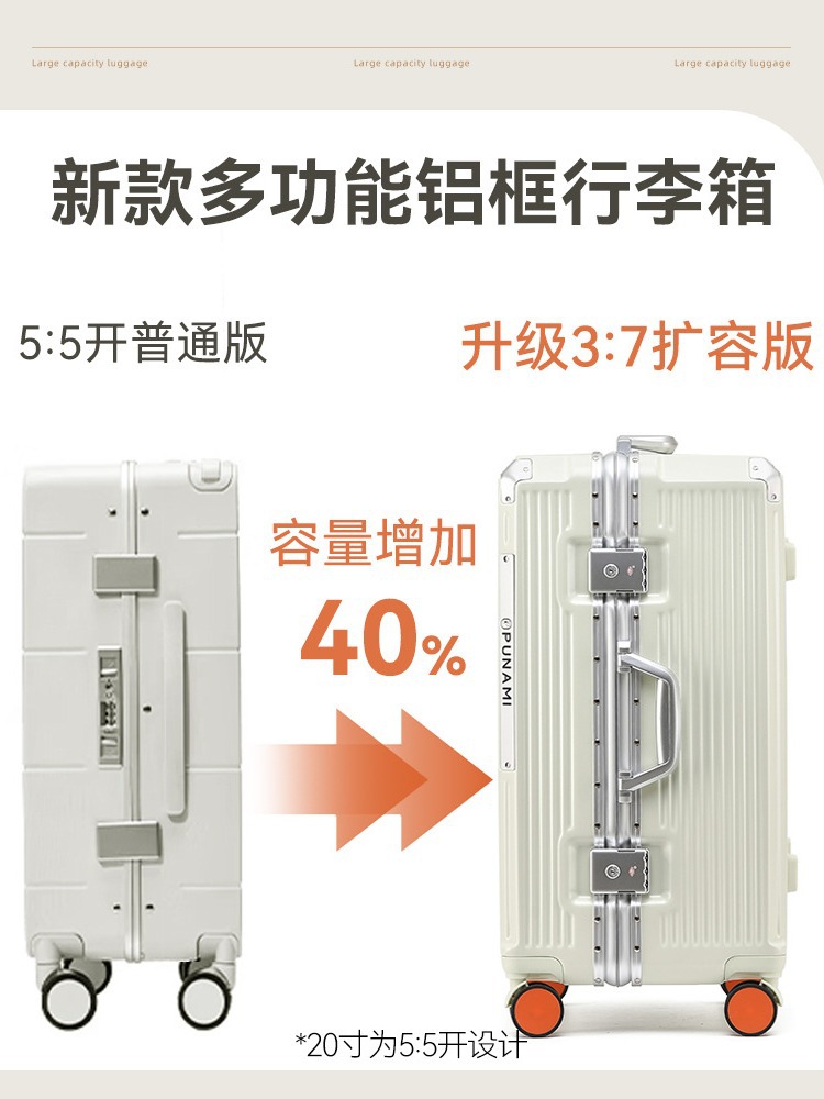 New Aluminum Frame Luggage with Trolley and Spinner Wheels - Image 3