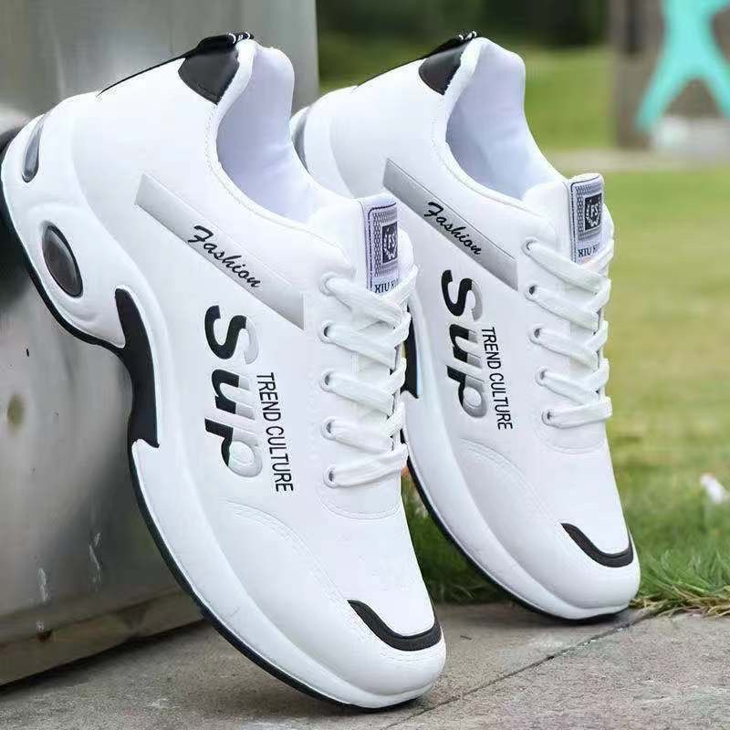 Men's Waterproof Leather Sneakers, Breathable Casual Platform Shoes for Spring Autumn - Image 4