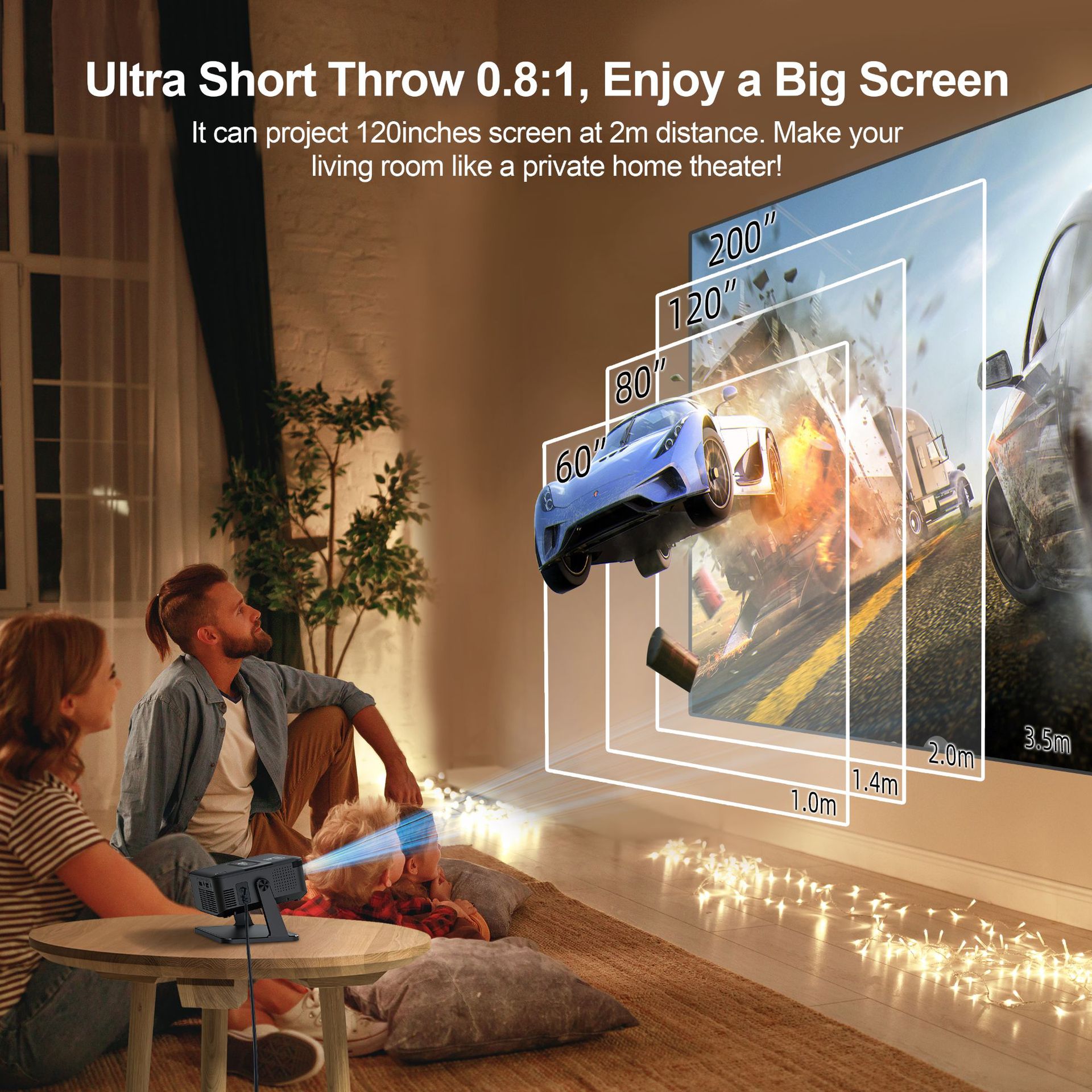 Mini Portable 4K HD Wireless Projector - Image 4
