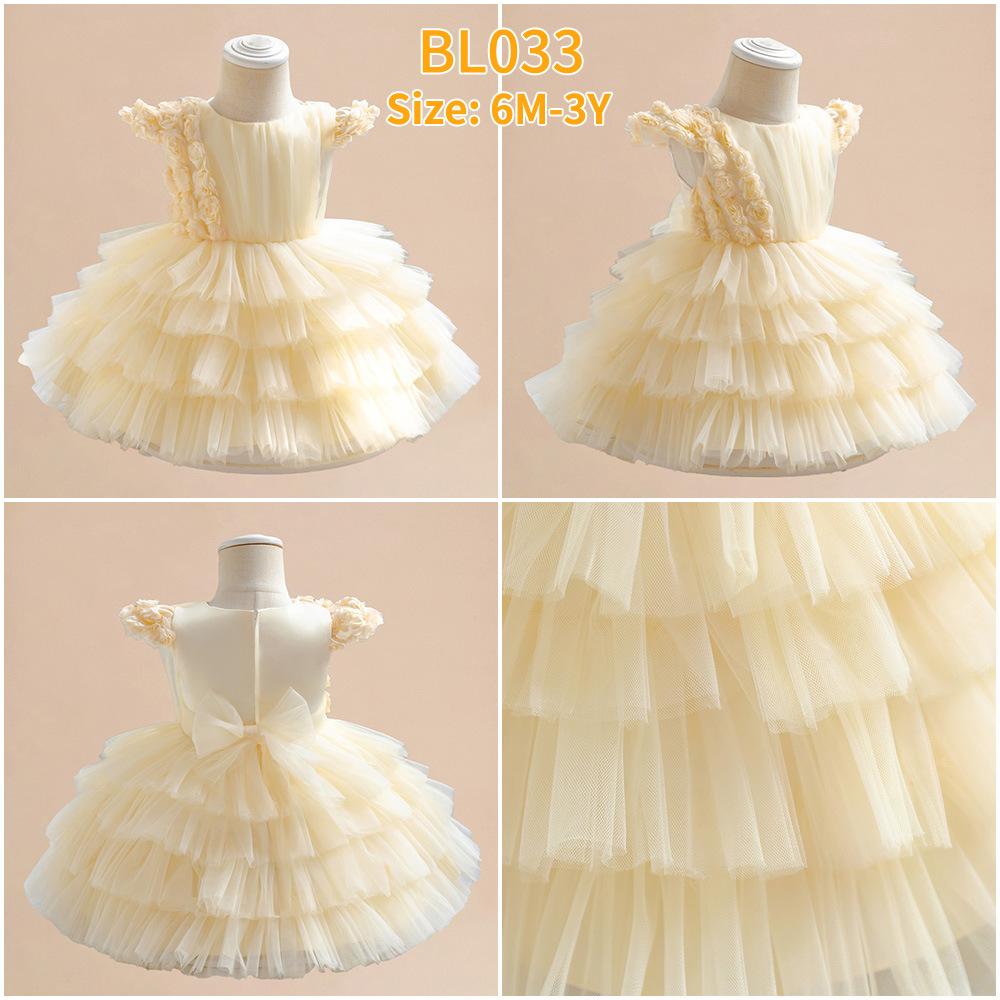 Elegant Girls Puffy Princess Birthday Party Dress - Image 5