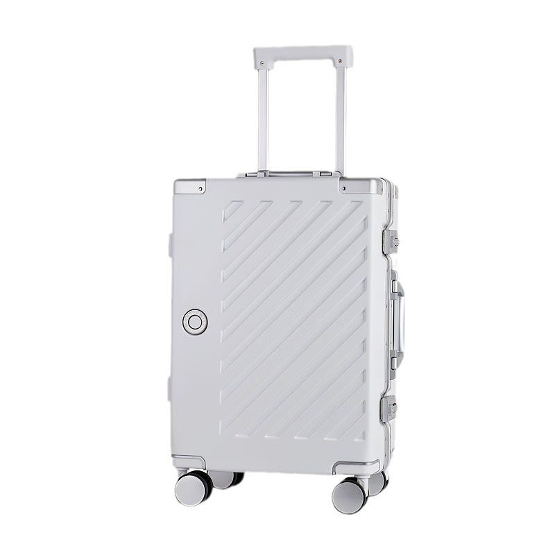 Boutique business luggage boarding bag aluminum frame durable men's and women's fashion trolley case luggage and suitcase password lock - Image 5