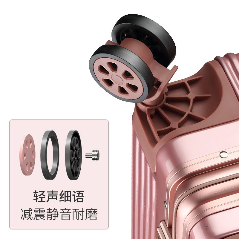 Fashion Zipper Suitcase with Spinner Wheels and TSA Lock - Image 4