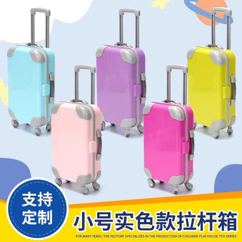 Mini Solid Colour Cosmetics Trolley Case - Image 2