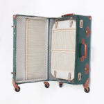 Luggage trolley case British classic retro luggage universal wheel large capacity password suitcase child and mother luggage case