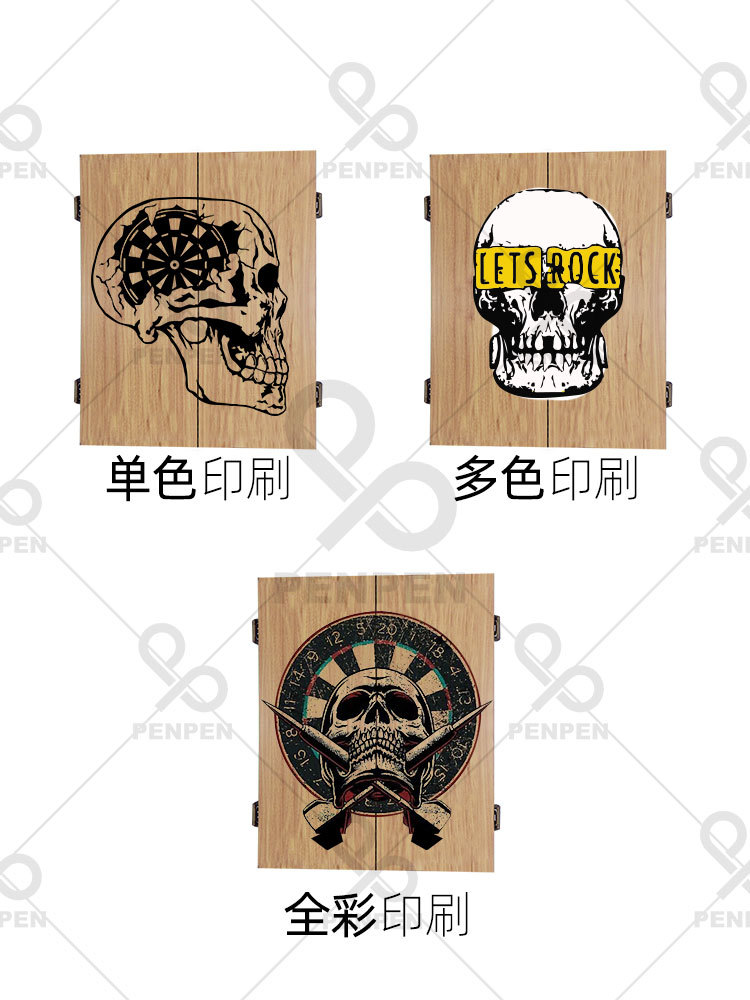 PENPEN Wooden Box Dartboard Set - Image 4