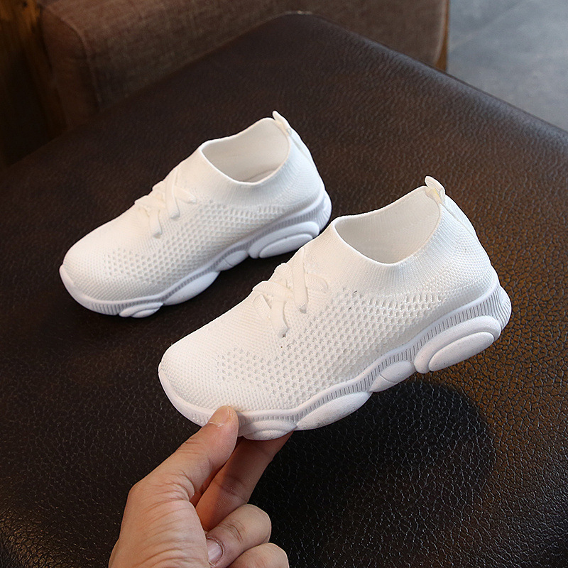 Kids Stretch Sock Sneakers, Knitted Slip-On Dad Shoes - Image 3