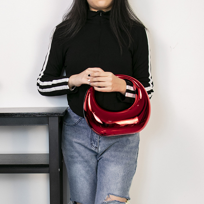 Acrylic Crossbody Dumpling Bag, Candy Color Style - Image 3