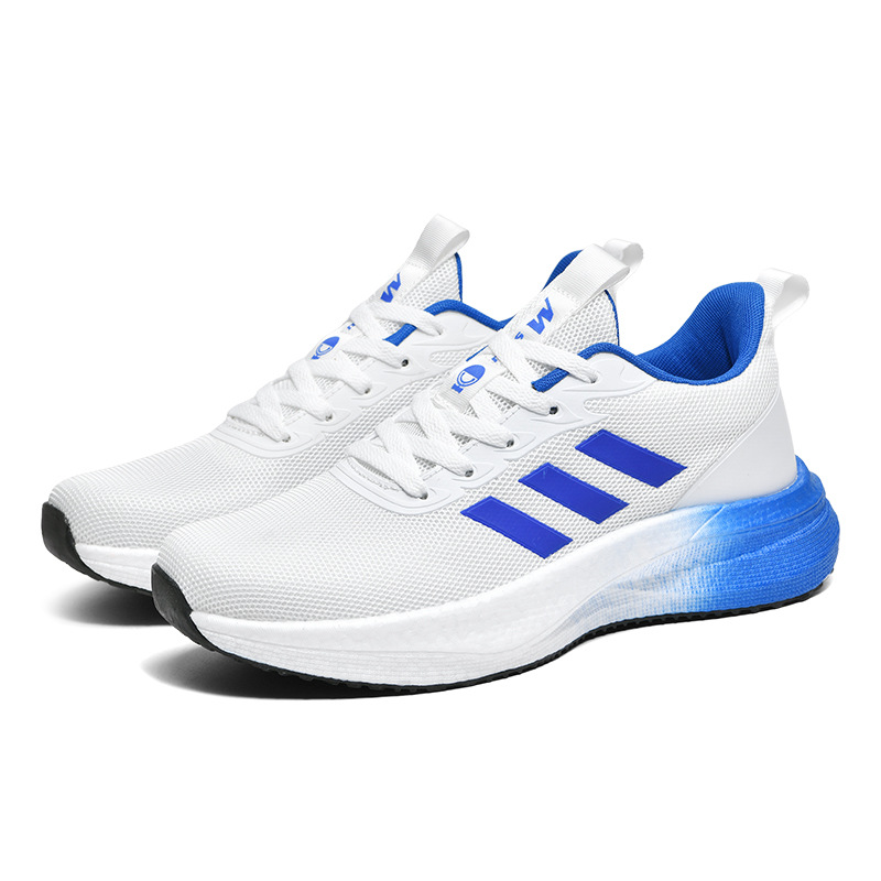 2025 Casual Running Sneakers, Versatile Couple Outdoor Shoes White Blue 36-45 - Image 5