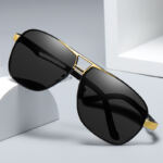 Al-mg Polarized Men’s Square Sunglasses, Day Night Driving