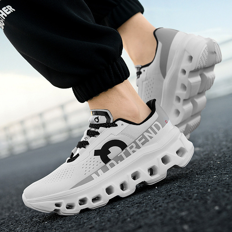 Lightweight Running Shoes Casual Sports Sneakers Black White 39-45 - Image 5