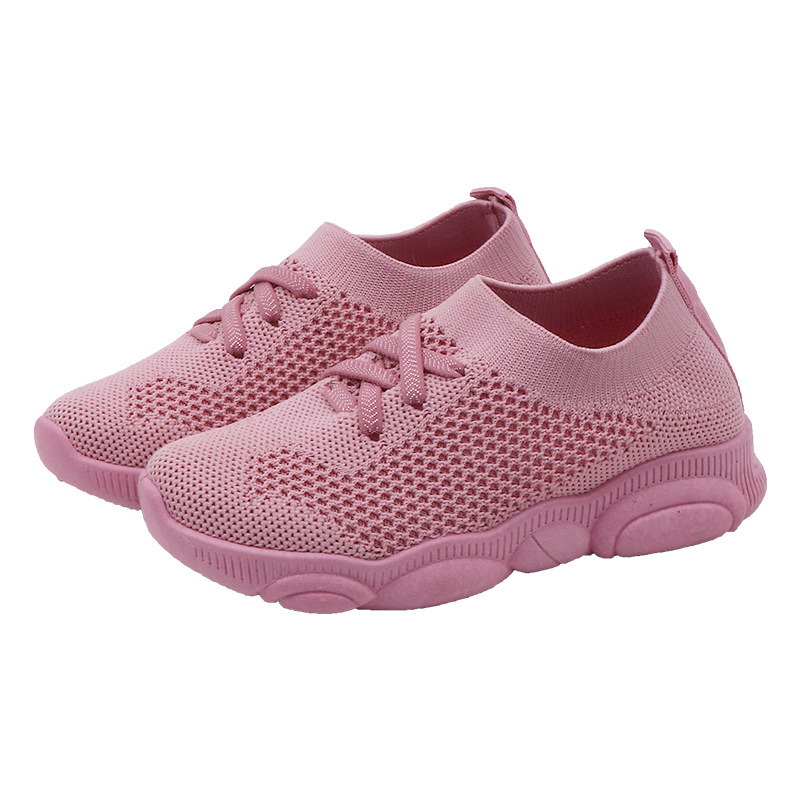 Kids Stretch Sock Sneakers, Knitted Slip-On Dad Shoes - Image 5