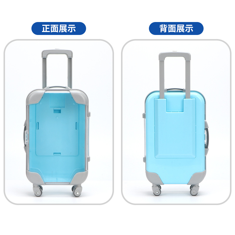 Mini Solid Colour Cosmetics Trolley Case - Image 4