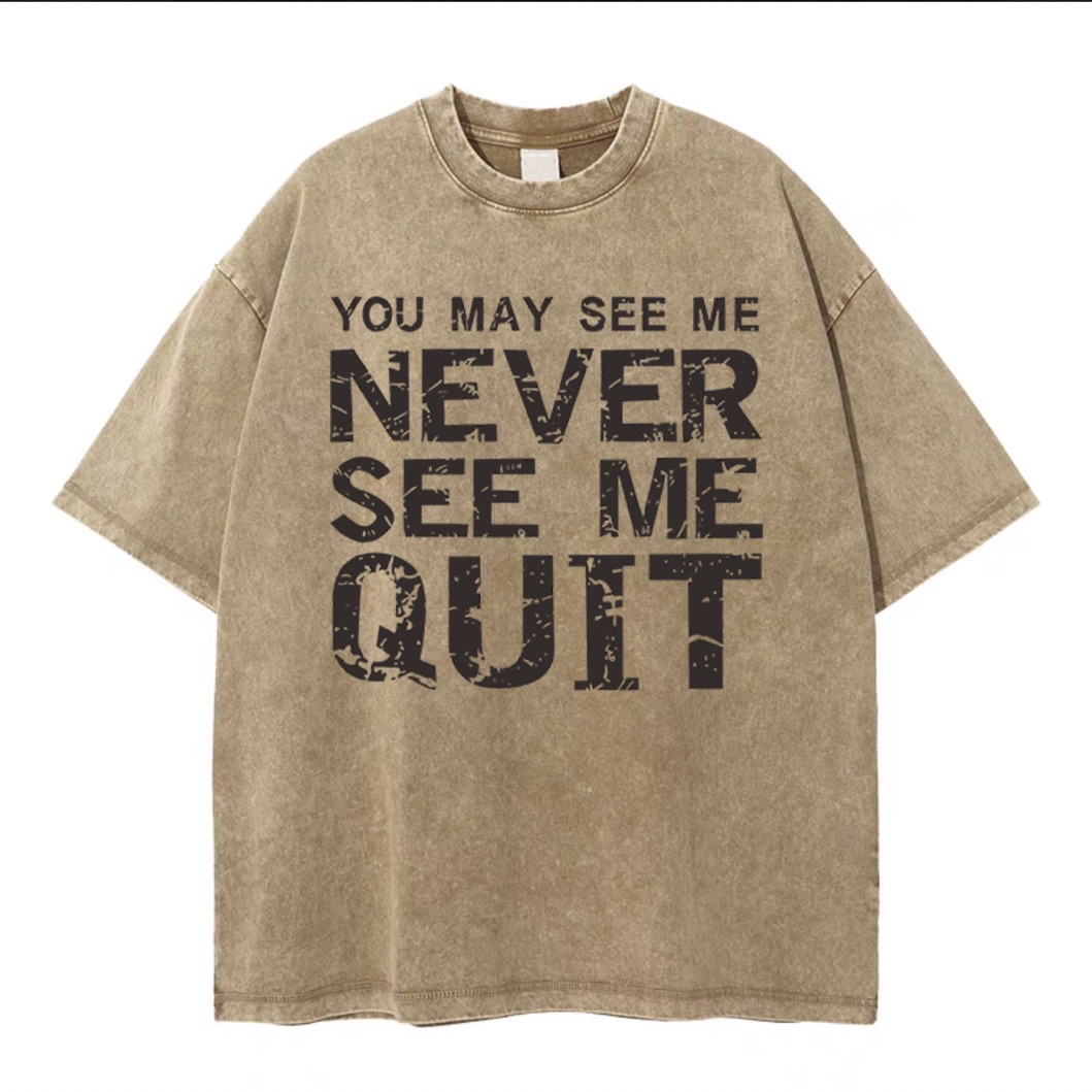 Heavy American retro oversize washed and worn loose cotton base couple summer short sleeve T-shirt men and women - Image 2