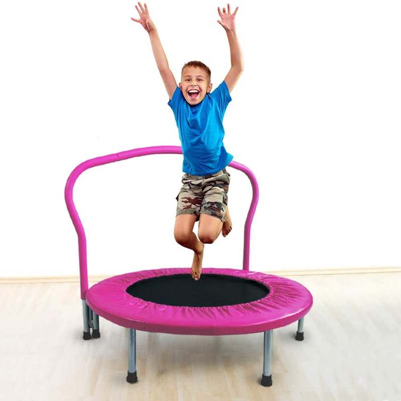 Children's trampoline indoor small child baby trampoline fitness foldable entertainment bouncing bed portable storage