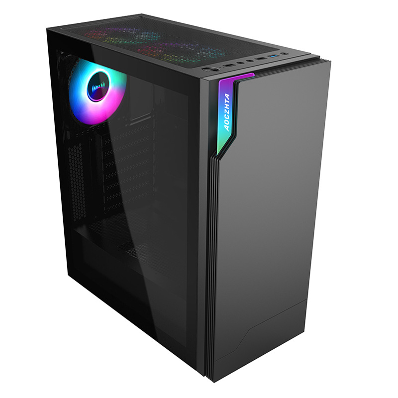 X99 Gaming Computer Case, Tempered Glass RGB Desktop - Image 4