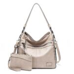Large Capacity Trendy Shoulder Crossbody Bag with Purse