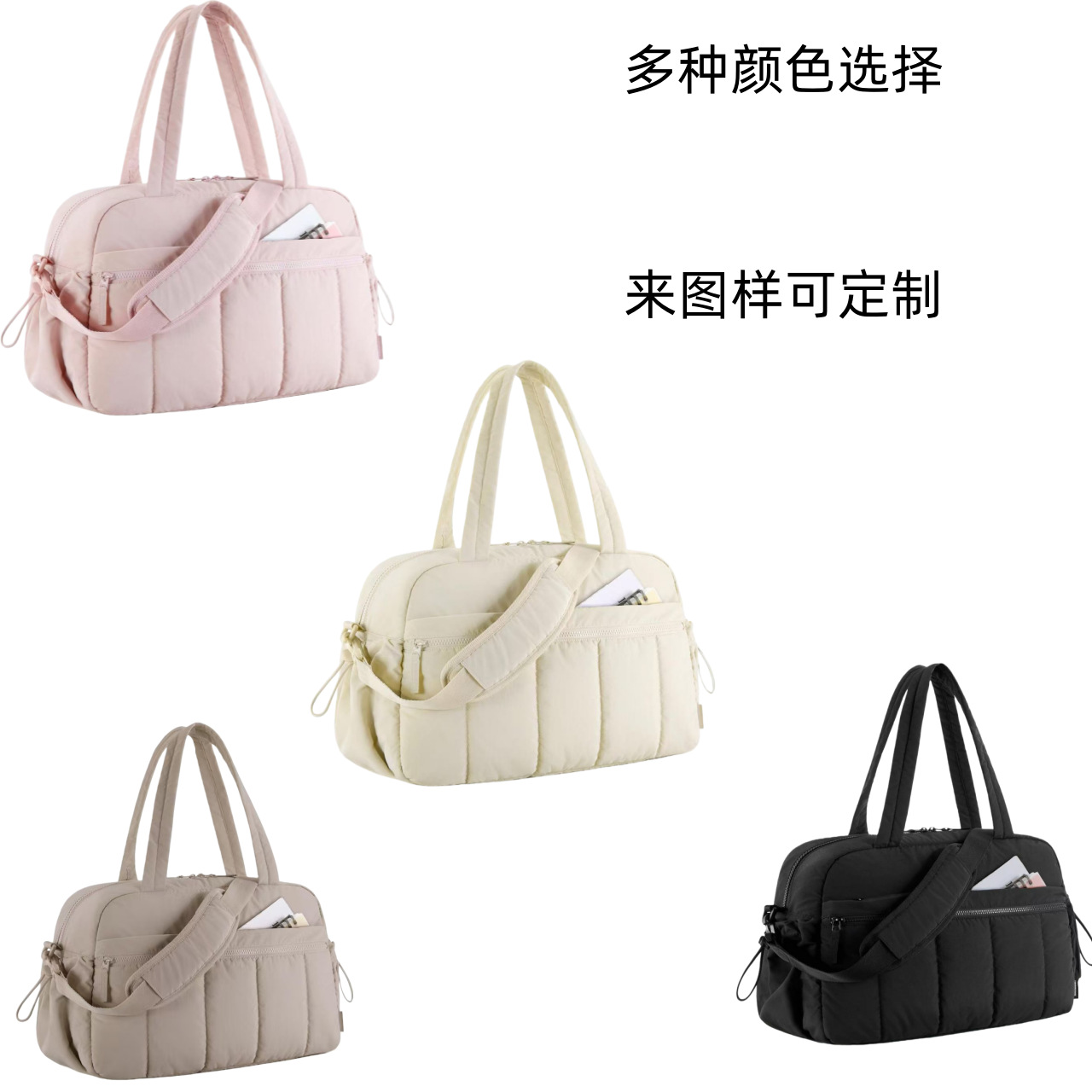 Stylish Waterproof Women's Gym Travel Duffel Bag - Image 4